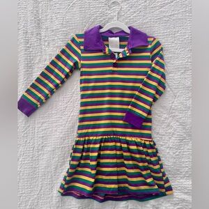 NWT Striped Polo Mardi Gras Dress